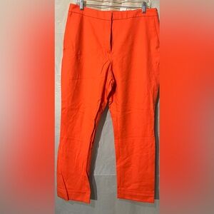 Ann Taylor High Rise Curvy Fit Burt Orange Pants Size 10 New With Tags